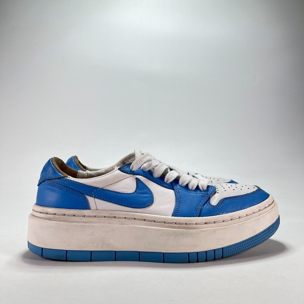 Air Jordan 1 Elevate Low Blue Platform Casual Sneakers DQ3698-141 Women's Sz 8.5